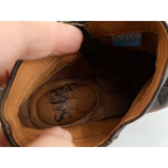 Sofft Womens Siri Ankle Boots Booties Wedge Heel Ruched Green Camouflage 8M - Picture 9 of 12